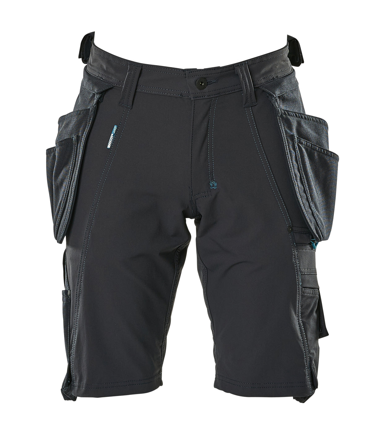 Mascot 17149 Stretch Work Shorts with Detachable Holster Pockets Navy