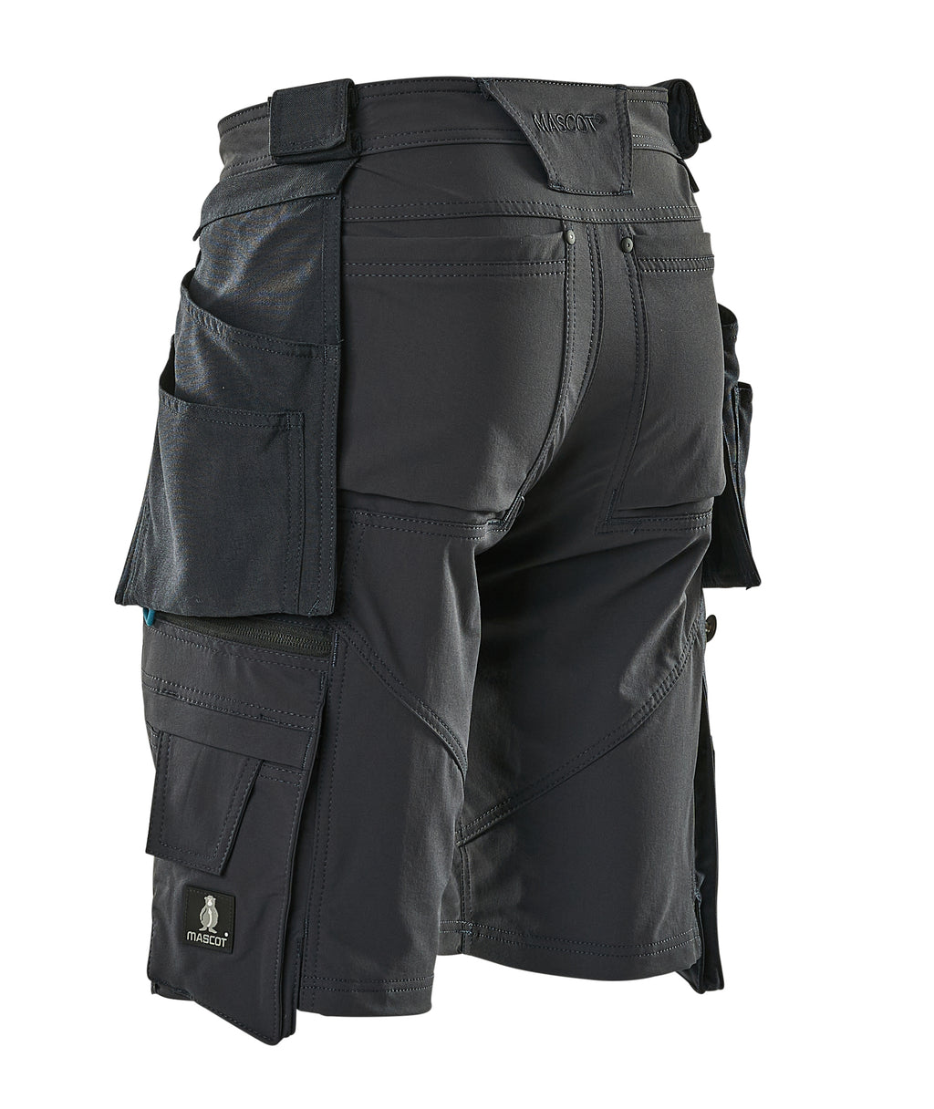 Mascot 17149 Stretch Work Shorts with Detachable Holster Pockets Navy