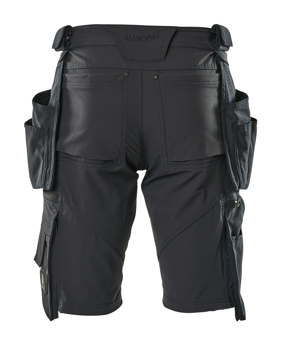 Mascot 17149 Stretch Work Shorts with Detachable Holster Pockets Navy