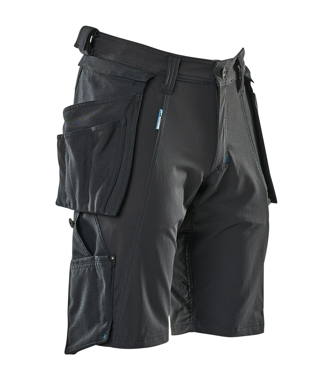 Mascot 17149 Stretch Work Shorts with Detachable Holster Pockets Navy