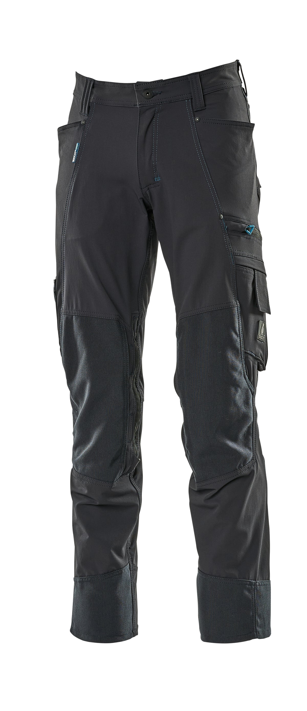 Mascot Navy Ultimate Stretch Work Trousers with Kneepad Pockets - 17179