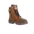 Steel Blue Southern Cross Side Zip S7 Waterproof Distressed Brown With Scuff Cap Work Boots