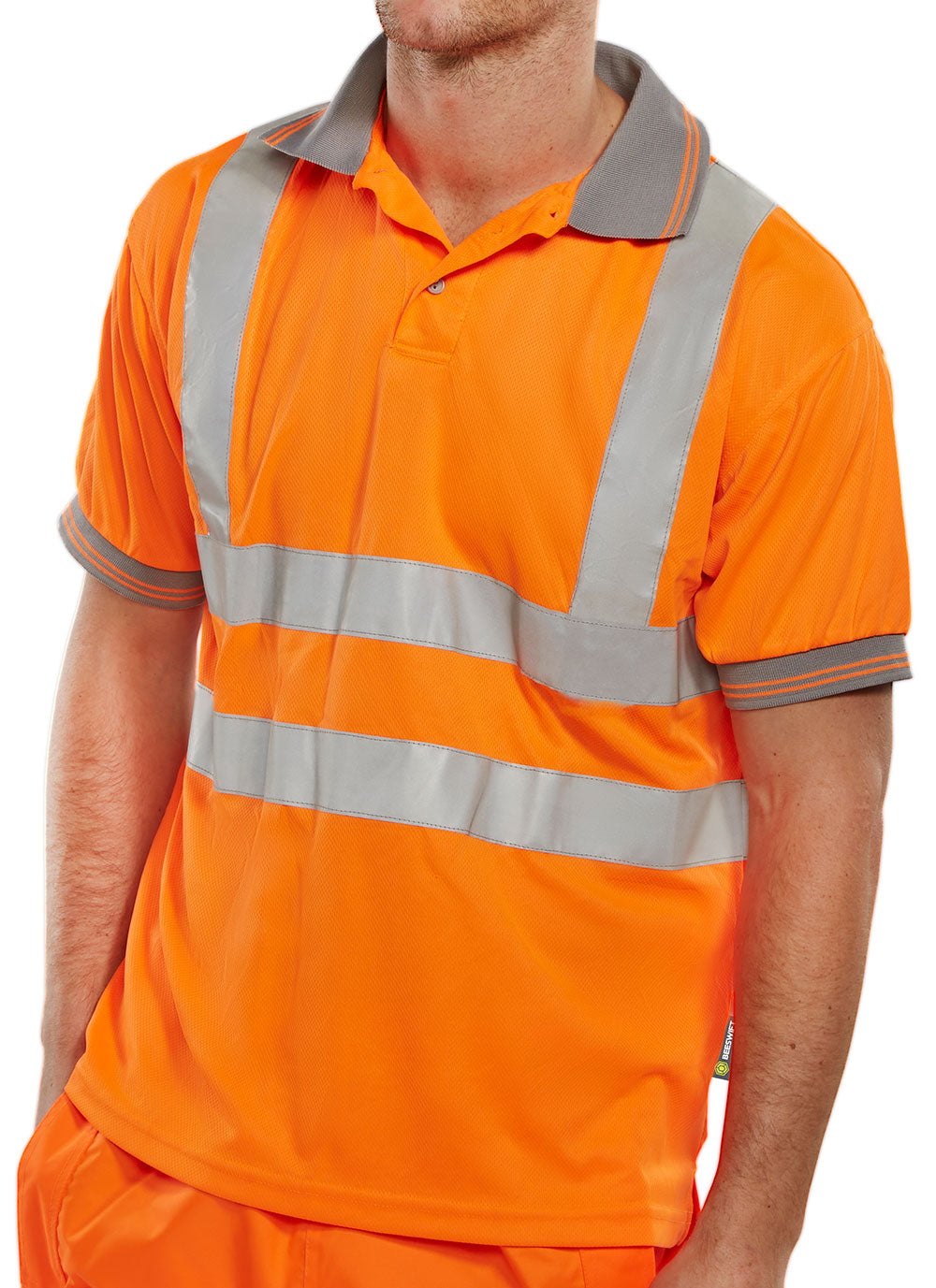 Beeswift BPKSENOR hi vis short sleeve polo shirt