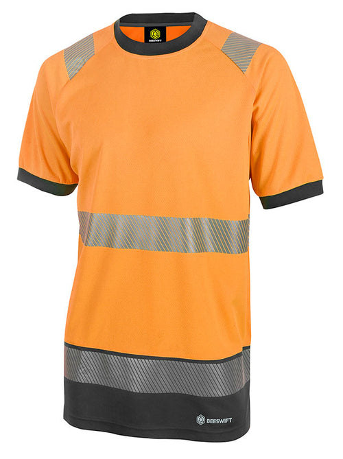 BEESWIFT HI VIS 2 TONE T SHIRT HVTT001ORBL