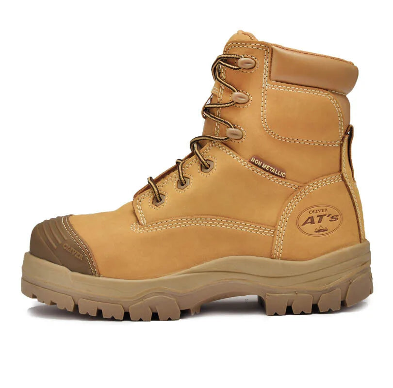 Oliver Work Boots  Australia AT45632Z 150mm Wheat Side Zip Safety Boot With Scuff Cap