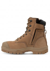 oliver work boots 45652z side zip composite safety boot stone