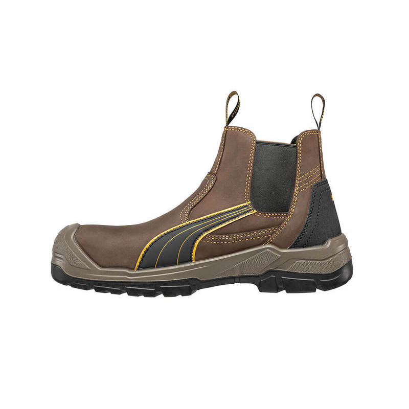 Puma Tanami Brown Slip-On Safety Boots
