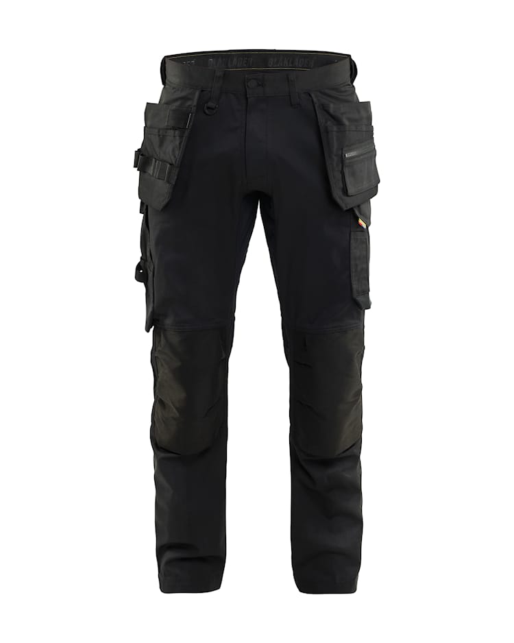 Blaklader 1750 Craftsman Trousers 2 Way Stretch With Holster Pockets Black