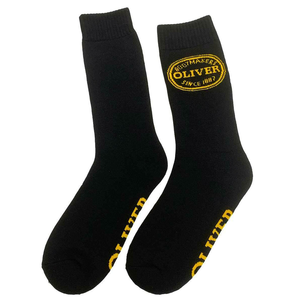 oliver ultra thick bamboo work socks black