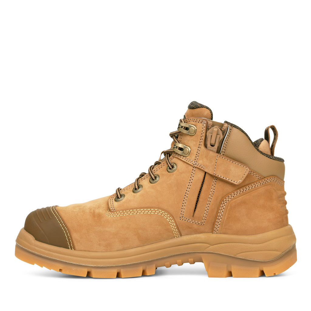 oliver boots 55350z side zip safety boot stone