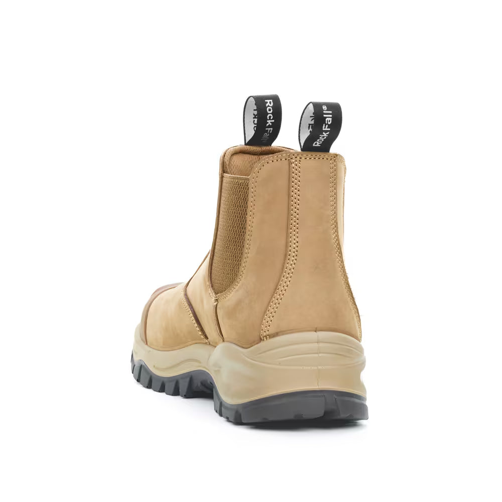 rockfall hudson RF841 slip on work boot stone