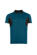 SYNQ pitcher short sleeve polo shirt Petrol blue/Black