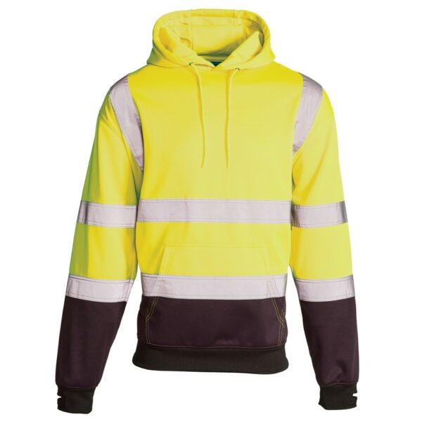 ST Supertouch hi vis hooded sweatshirt orange/navy 2 tone hoodie