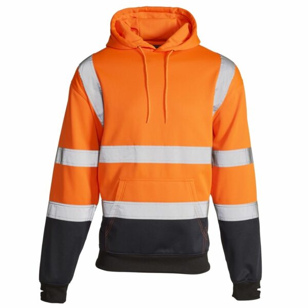st supertouch hi viibility 2 tone hooded sweatshirt hoodie 2 tone navy