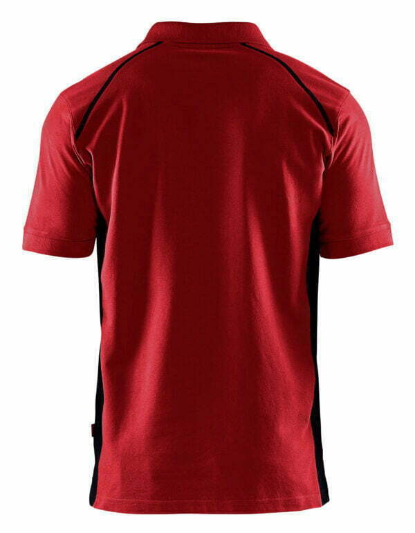 blaklader polo shirt red/black short sleeve