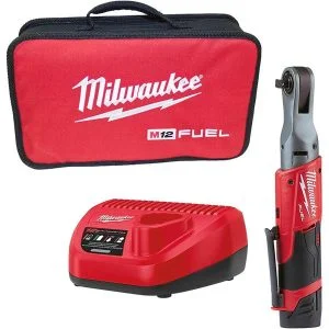 Milwaukee M12FIR38-201B 1x 2.0Ah Battery FUEL Imapct Ratchet