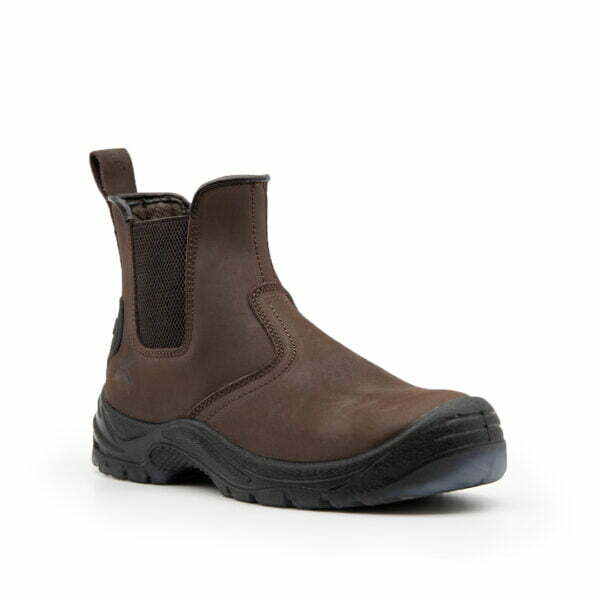 Xpert Defiant dealer boot brown slip on with scuff toe