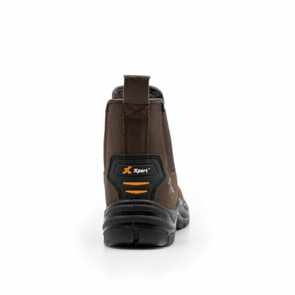 Xpert Defiant dealer boot brown slip on with scuff toe