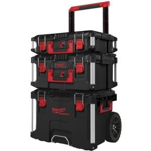 milwaukee packout 3 piece trolley set
