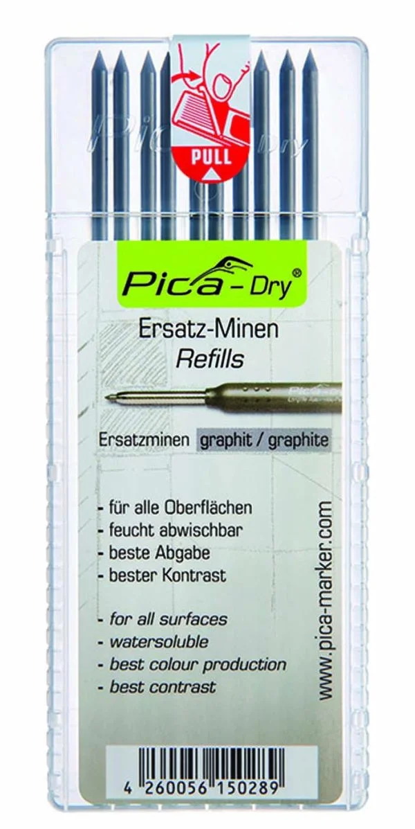 Pica 10pce Pencil Refills graphite