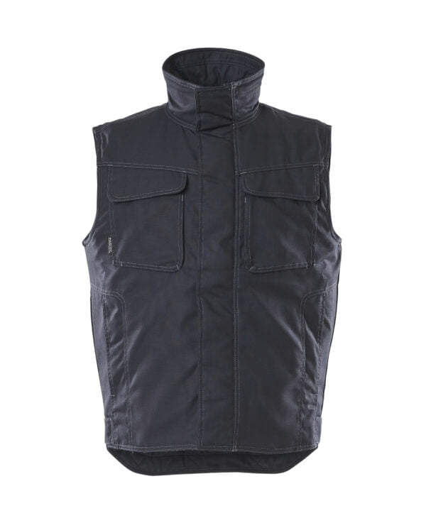 A workwear vest with pockets on the front.
