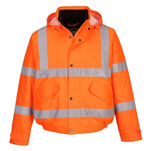 hi vis storm bomber jacket orange