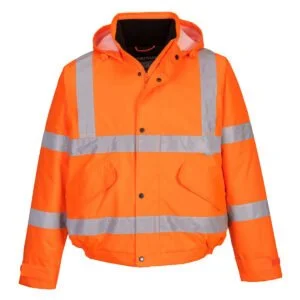 hi vis storm bomber jacket orange