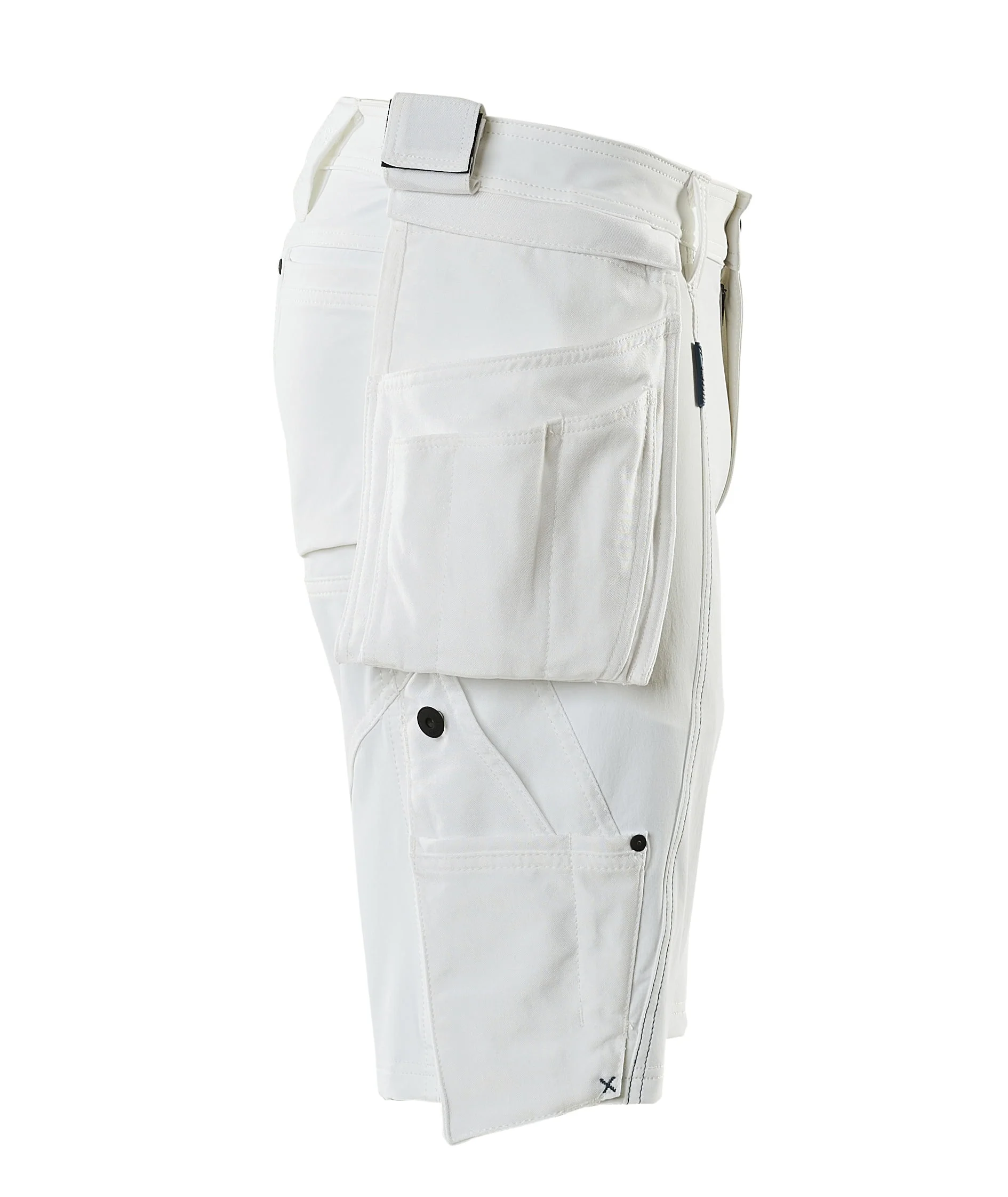 mascot workwear mens painters white work shorts