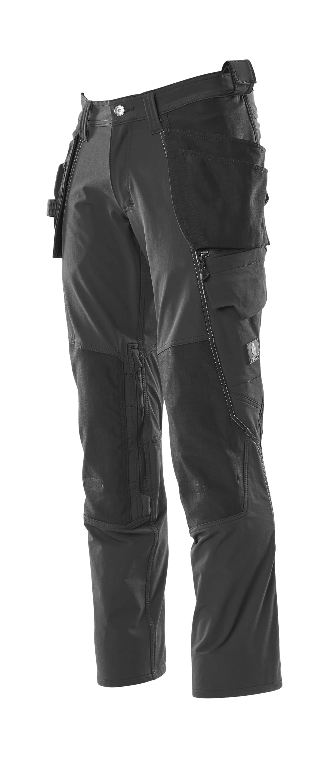 A pair of black work pants with pockets, suitable for workwear in Ireland.