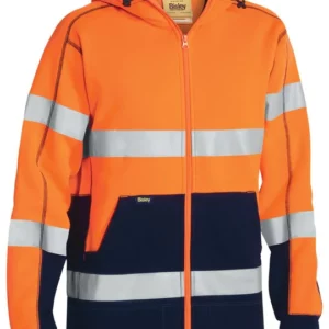 bisley ukk6819t taped FULL ZIP hi vis hoodie