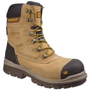 cat premier s3 side zip honey safety boots