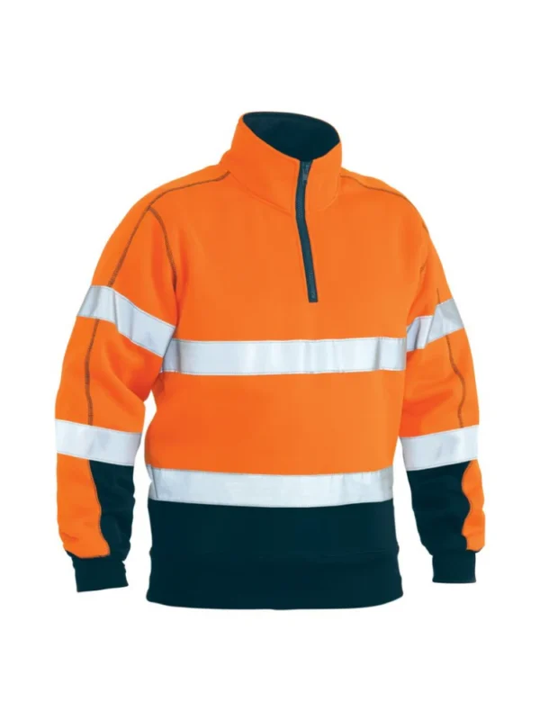 bisley hi vis 1/4 zip sweatshirt