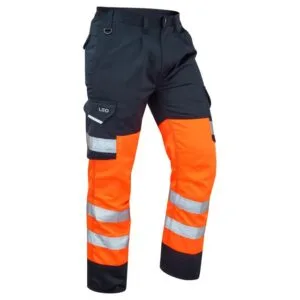 leo workwear hi vis cargo trousers