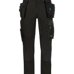 synq qrowd trousers with holster pockets black with stretch zones 107wa