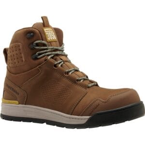 hard yakka 3056 s7 lace up & side zip safety boots tobacco