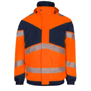 SYNQ Pointout Hi Vis Winter Parka Rain Jacket 702WA Class 3