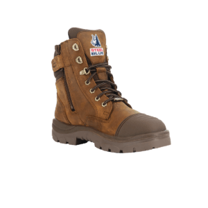 Steel Blue Southern Cross Side Zip S7 Waterproof Distressed Brown With Scuff Cap